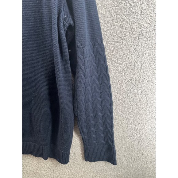 Banana Republic Boat Neck Sweater Blue Knitted Pullover Size Medium - Picture 2 of 11